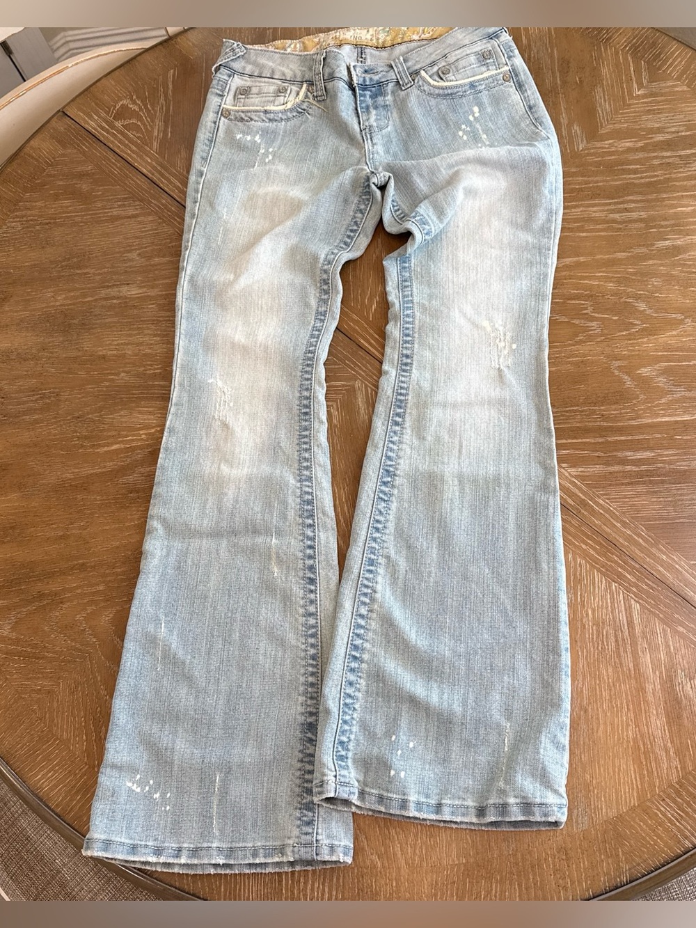 Vintage YNQ Light Wash Bootcut low rise jeans